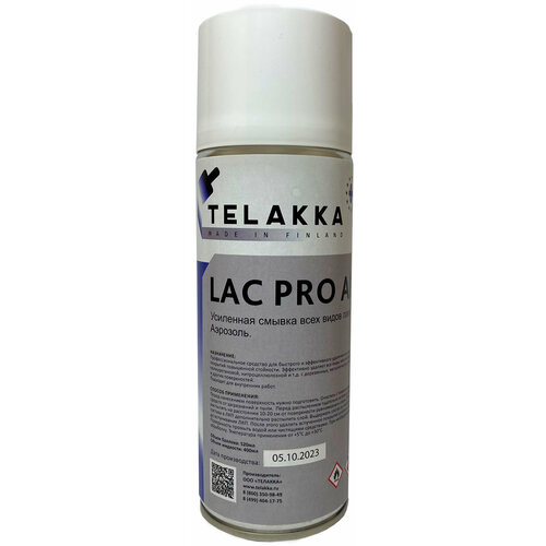 Профессиональная усиленная смывка всех видов лаков по дереву TELAKKA LAC PRO 0.4л Аэрозоль
