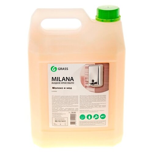 Жидкое крем-мыло Milana, молоко и мед, 5кг 1056922