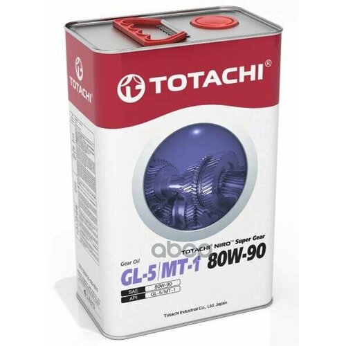 Масло Трансмиссионное Totachi Niro Super Gear Минерал. Gl-5 / Mt-1 80W-90 3, 47 Кг / 4Л Api Gl-5/Mt-1 TOTACHI арт. 60904