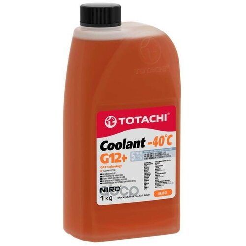 Жидкость Охлаждающая Низкозамерзающая Totachi Niro Coolant Orange -40C G12+ 1Кг Astm D3306 TOTACHI арт. 47301