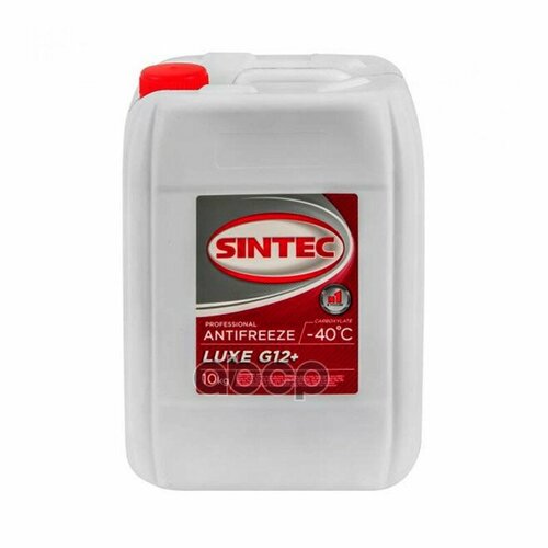 Антифриз Готовый G12+ 10Кг Антифриз Sintec Antifreeze Luxe G12+ Red -40 10Кг (2 Шт) SINTEC арт. 614504