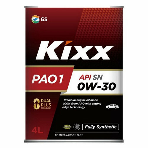 Масло моторное Kixx PAO1 0W-30 /4л синт. L202044TE1