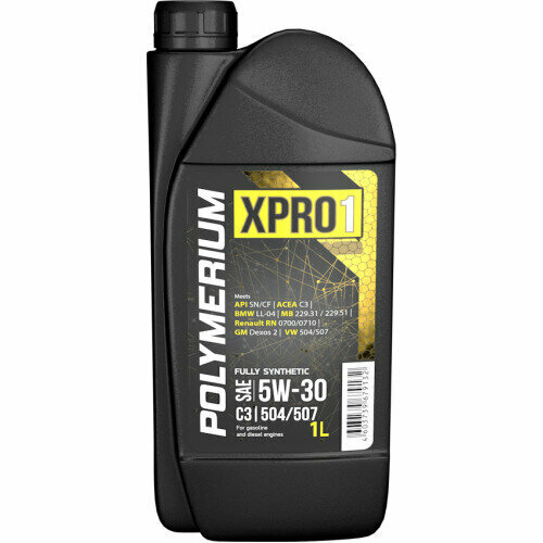 Моторное масло Polymerium XPRO1 5W30 C2/C3 504/507 1л (xpro1530504071)