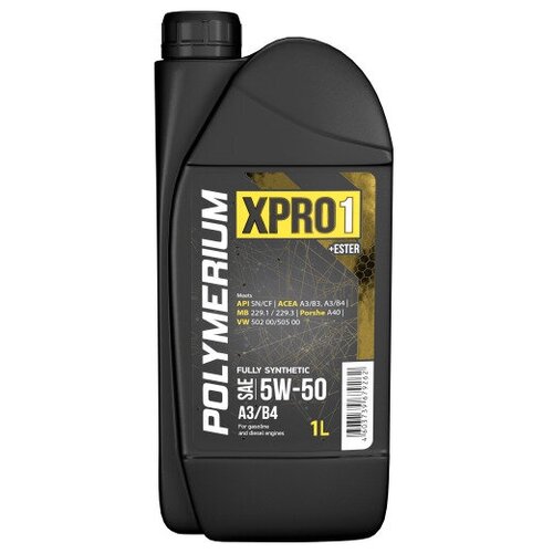 Моторное масло Polymerium XPRO1 5W50 A3/B4 1л (xpro15501)