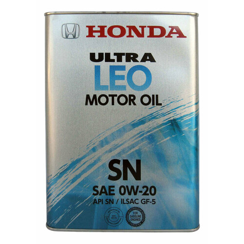 Моторное масло Honda ULTRA LEO SN 0w20 4л