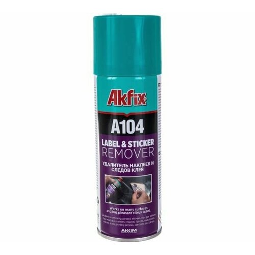 Akfix A104 Очиститель наклеек, 200 мл.(24шт)