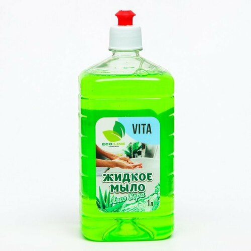 Жидкое мыло "VITA алоэ вера" 1000 мл. (комплект из 9 шт)