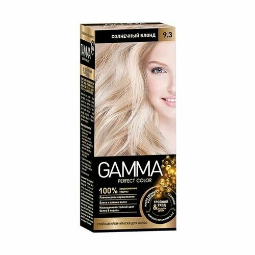 Gamma Крем-краска для волос Perfect Color 9.3 Солнечный блонд, 100 мл /