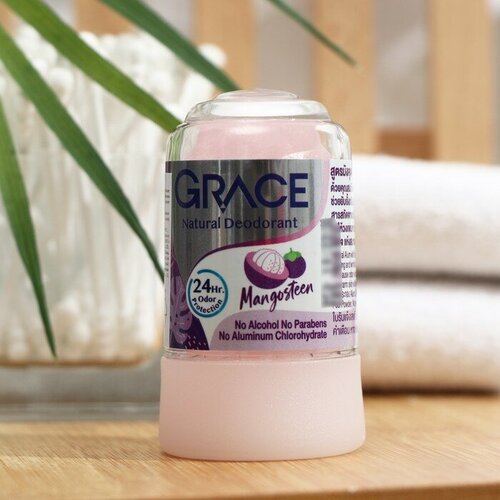 Grace Дезодорант кристаллический Grace Mineral Herbal Deodorant с мангостином, 70 г