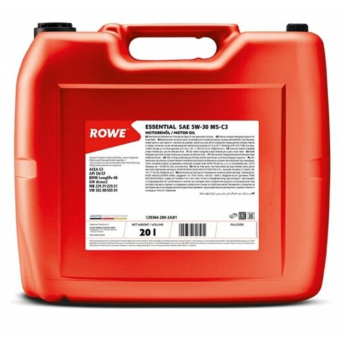 ROWE Essential SAE 5w-30 - моторное масло для бензиновых и дизельных двигателей