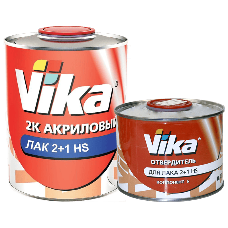 Акриловый лак VIKA 2+1 HS (0,85 кг с отвердителем 0,43 кг)