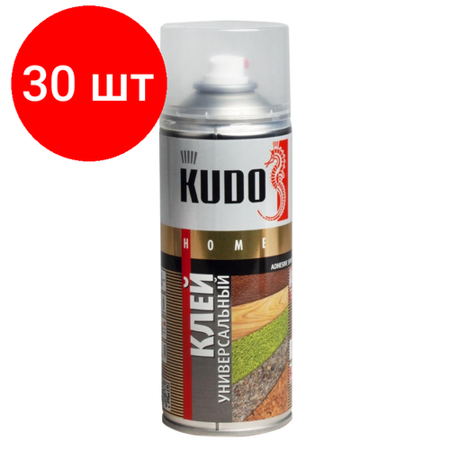 Комплект 30 штук, Клей -спрей универсальный KUDO 520 мл KU-H311 (229456)