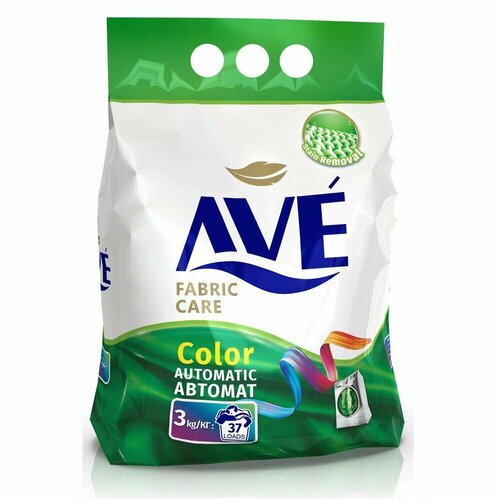 Стиральный порошок AVE 3кг, для цветных вещей