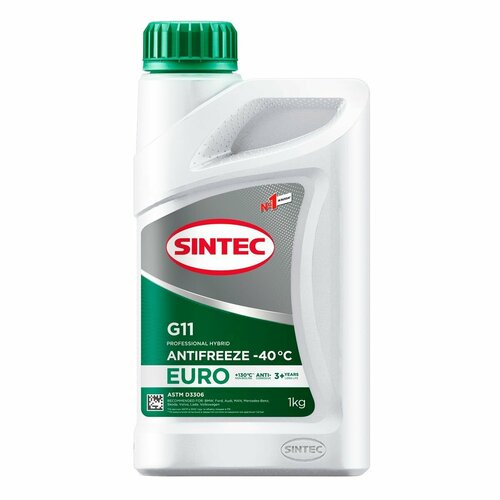 Антифриз SINTEC ANTIFREEZE EURO G11 (-40), 1кг