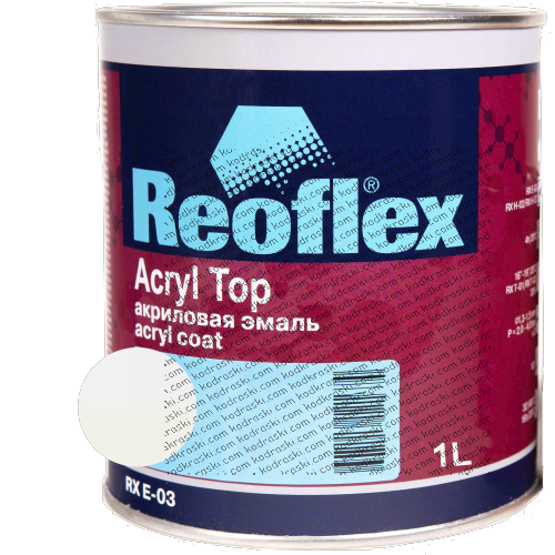 Акриловая эмаль Acryl Top (1 л) Reoflex TOY 040 Super white 2
