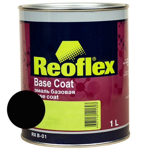 Эмаль базовая REOFLEX RX B-01 (1 л) LADA 601 B Black