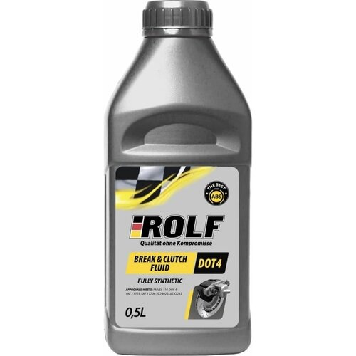 Тормозная жидкость ROLF Break and Clutch Fluid DOT-4, 0,5 л