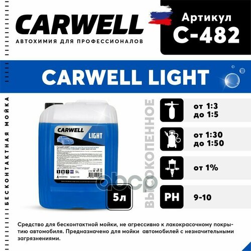 Шампунь Для Бесконтактной Мойки 5Л Light Carwell CARWELL арт. C-482