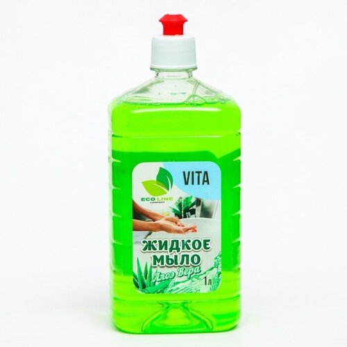 Жидкое мыло "VITA алоэ вера" 1000 мл, цвет зелёный