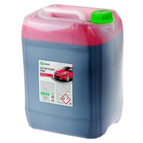 Шампунь для бесконтактной мойки Grass Active Foam Pink, розовая пена, 23 кг (1:60-1:1:125)