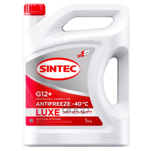 Охлаждающая Жидкость Sintec Antifreeze Lux G12+ -40 10Кг SINTEC арт. 614504