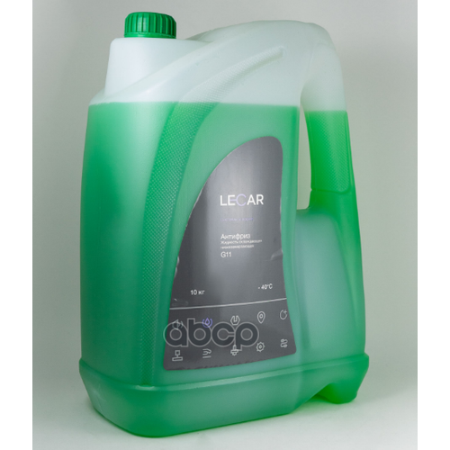 Антифриз Lecar G11 (Зеленый), 10 Кг, Канистра LECAR арт. LECAR000031210