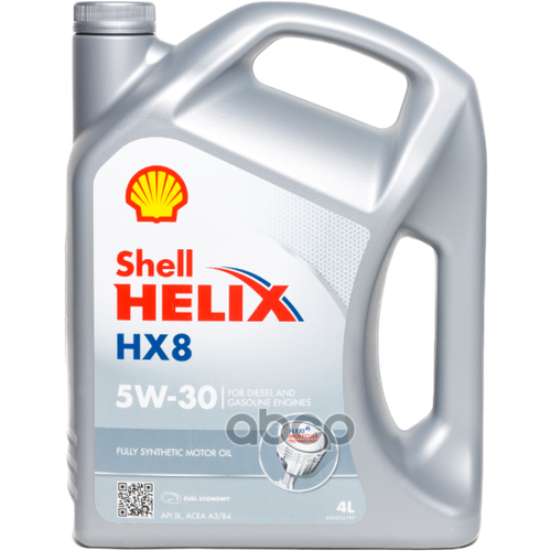 Shell Shell 5W30 (4L) Helix Hx8 5W30 Sl A3/B4_масло Моторное! Синт Api Sn/Sn Plus, Acea A3/B4, Mb 229.5