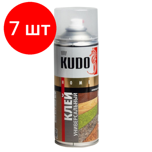 Комплект 7 штук, Клей -спрей универсальный KUDO 520 мл KU-H311 (229456)