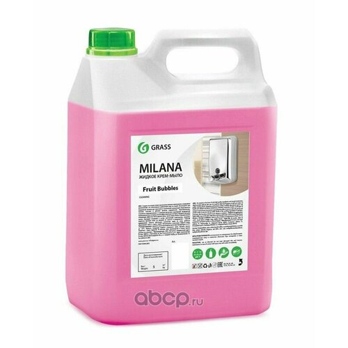 Жидкое крем-мыло MILANA GRASS fruit bubbles 5,1 кг, 126105