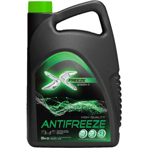 Антифриз X-Freeze X-Freeze Green Готовый Зеленый 3 Кг 430206094 X-FREEZE арт. 430206094