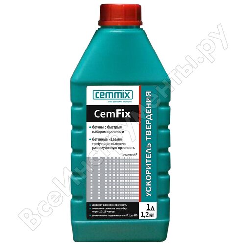 CEMMIX Пластификатор для ускорения тверденияFix, 1 л 16718316