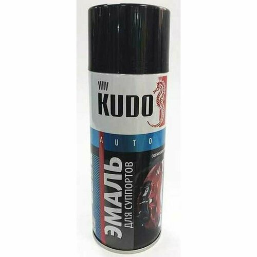 Краска для суппортов KUDO черная, 520 мл, аэрозоль KU-5214 (комплект из 3 шт)