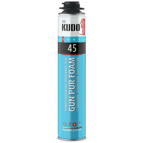 Профессиональная всесезонная полиуретановая монтажная пена KUDO HOME 45