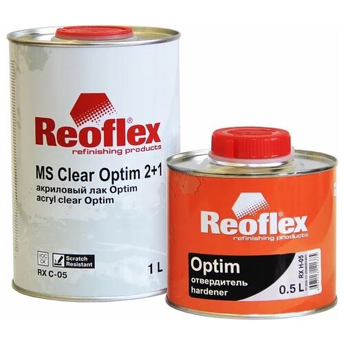 Акриловый лак Optim MS Clear Optim 2+1 RX C-05, 1 литр + 0,5 отвердитель