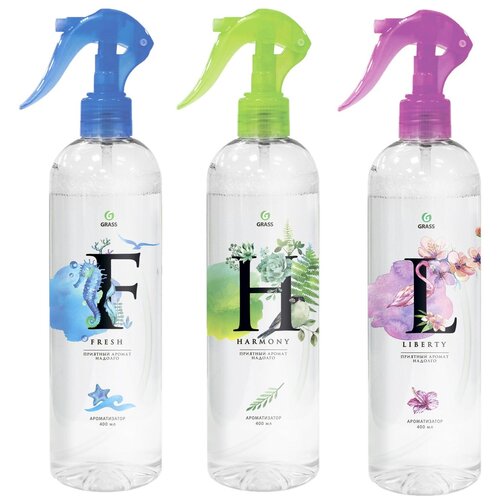 Набор: Жидкий освежитель воздуха "Fresh" + Жидкий освежитель воздуха "Harmony" + Жидкий освежитель воздуха "Liberty"