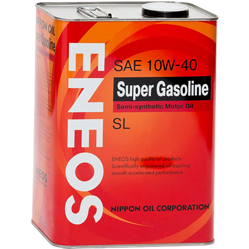 Моторное масло Eneos Super Gasoline SEMIS-C SL 10W-40, 4 л