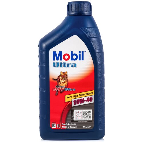 Моторное масло Mobil Ultra 10w40 1л, полусинтетическое