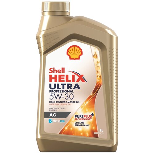 SHELL 550046399 Масло моторное синтетическое Shell Helix Ultra Professional AG 5W-30 (4л)