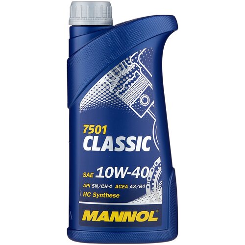 MANNOL 1101 Масло моторное 10W40 MANNOL 4л полусинтетика Classic SN/CF, A3/B4