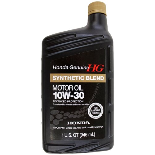 Минеральное моторное масло Honda Synthetic Blend 10W30 SN, 0.946 л
