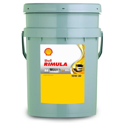 Минеральное моторное масло SHELL Rimula R4 Multi 10W-30, 209 л