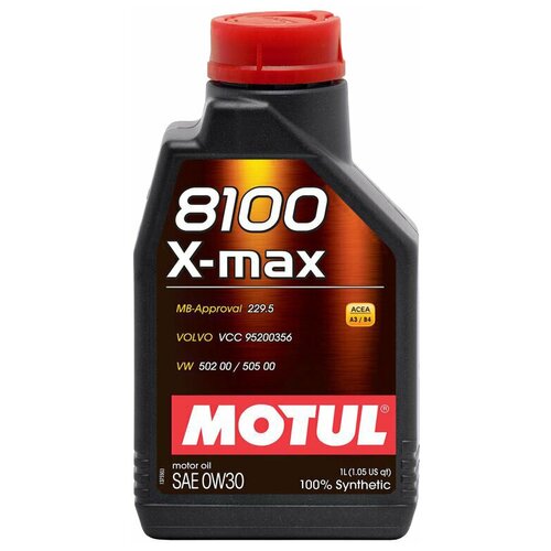MOTUL 106569 Масло MOTUL 8100 X-max 0W30, моторное, синтетическое (1л)