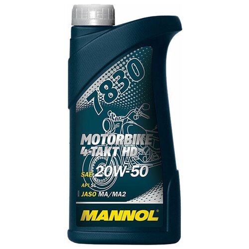 Минеральное моторное масло Mannol 7830 Motorbike 4-Takt HD, 1 л