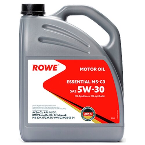 Моторное масло ROWE ESSENTIAL SAE 5W-30 MS-C3 5 л