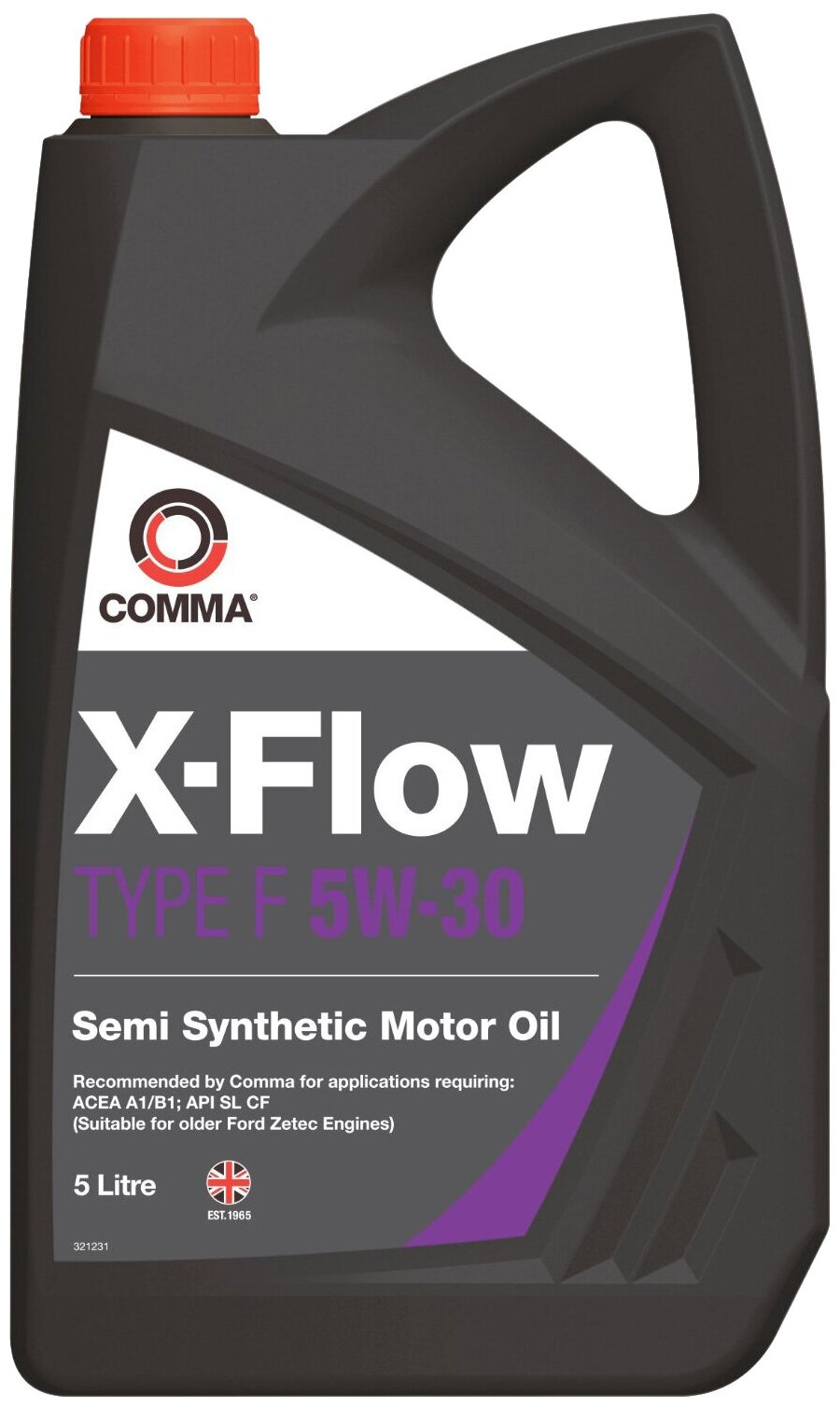 Полусинтетическое моторное масло Comma X-Flow Type F 5W-30, 5 л