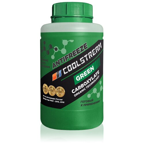 Антифриз Coolstream Green (Зеленый) -40°c Универсальный Карбоксилатный Антифриз, 0,9 Л Coolstream арт. CS010901GR