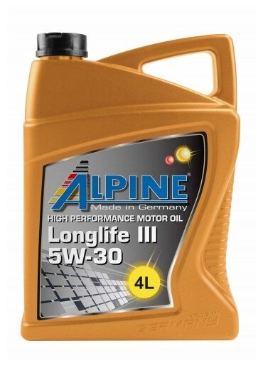 Масло моторное синтетическое Alpine Longlife III 5W-30 1L 0100281