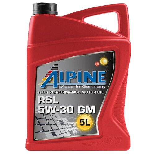 Синтетическое моторное масло ALPINE RSL 5W-30 GM, 5 л, 1 шт.