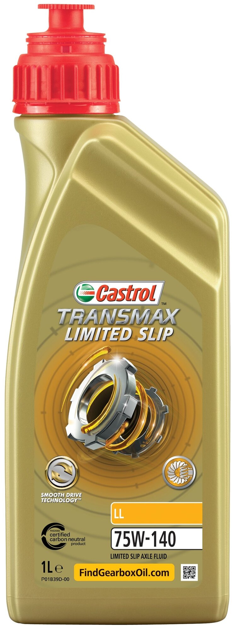Масло трансмиссионное 75w140 castrol 1л transmax limited slip ll, castrol, 15d998