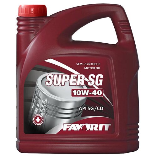 Полусинтетическое моторное масло Favorit Super SG 10W-40, 4 л